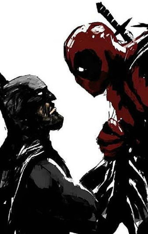 Batman Deadpool Bat Batman Comic Dc Dead Deadpool Evil Hero Man Marvel Pool Matte Finish Poster Paper Print  (12 inch X 18 inch, 12 x 18 Inch Unframed)