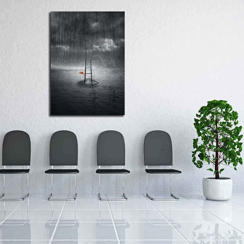 Artzfolio Imaginative Fantasy Artwork Canvas Painting | MDF Wood Frame Digital Reprint 28 inch x 20 inch Painting  (With Frame)