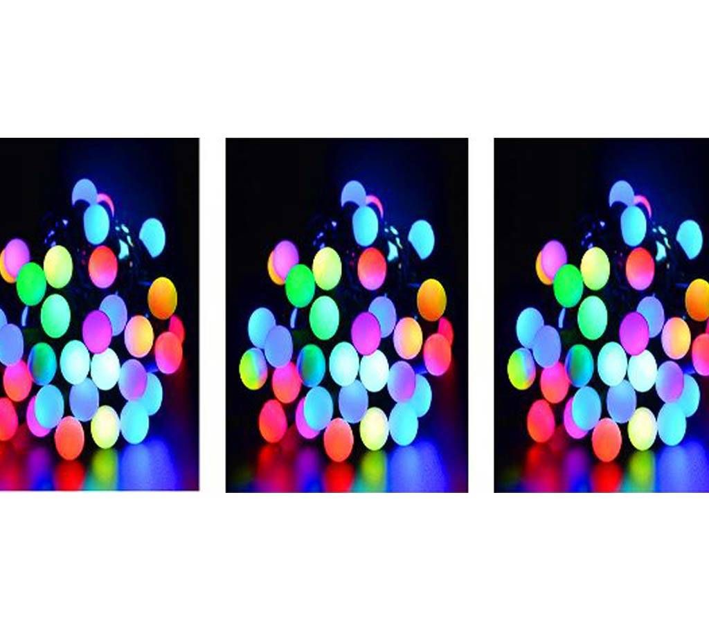 Decorative LED Fairy Light Ball Shaped - Multi-color - 3 SET
