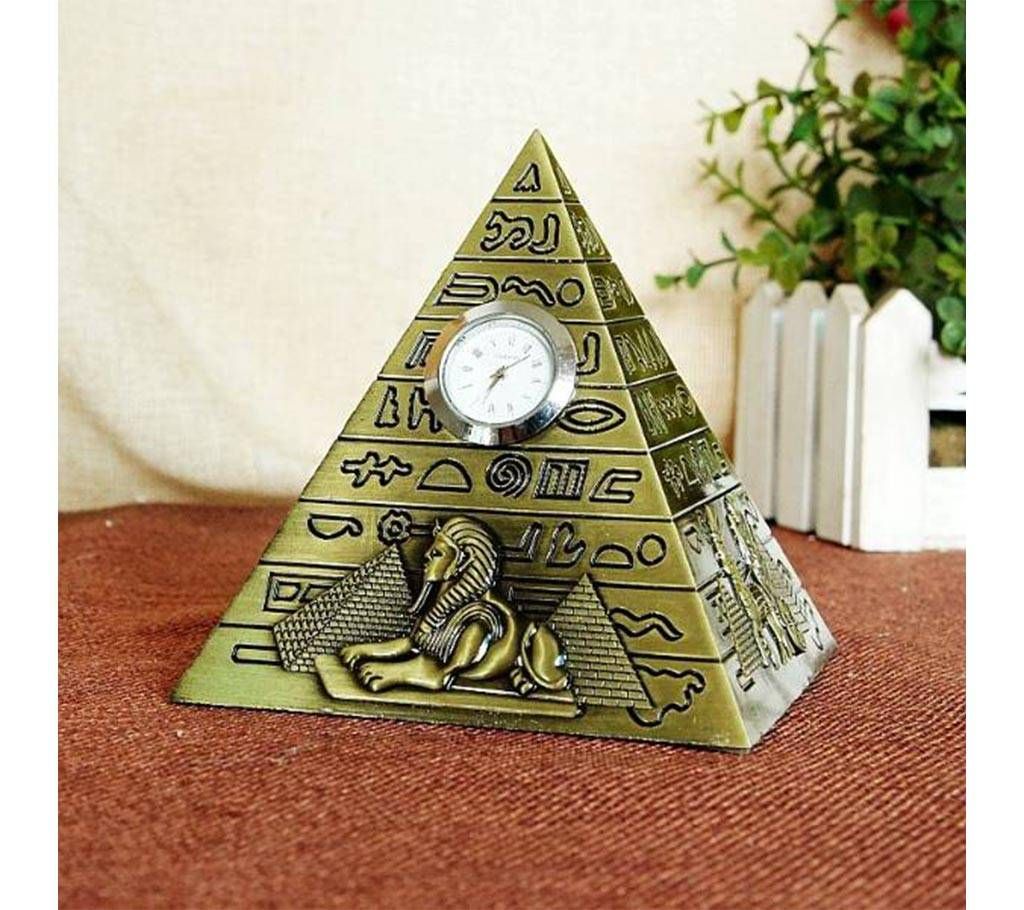 Pyramid with clock