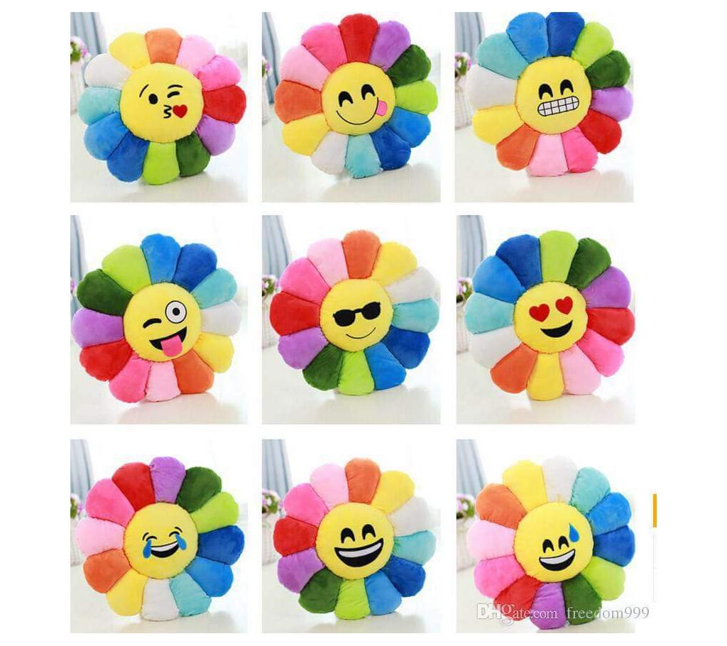sunflower emoji pillow full set