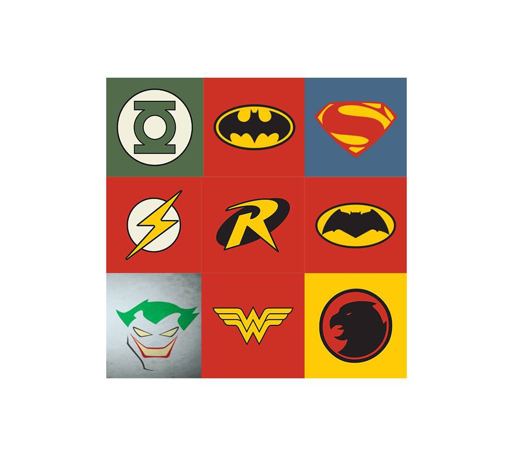 DC Universe Logo Stickers (10 pcs)