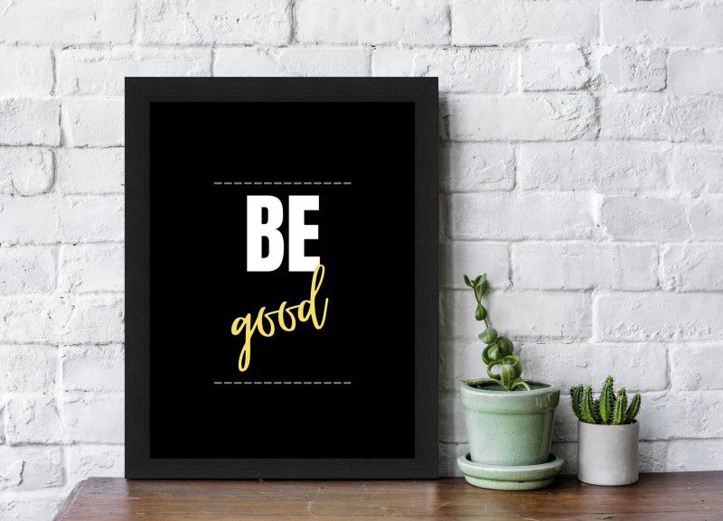 Motivational Brainy Wall Art Framed Quote Paper Print  (13 inch X 9 inch, Framed)
