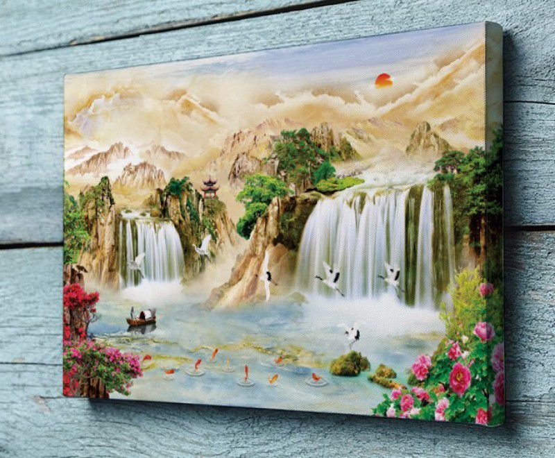 AY FASHION Framed Wall Painting Canvas for home & office decor 10 X 15 inch) etc_0109 Canvas 15 inch x 10 inch Painting  (With Frame)