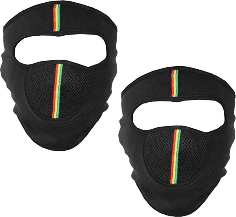 CareDone Pack of 2, Multicolor bike face mask for men, women. Decorative Mask  (Black, Pack of 2)