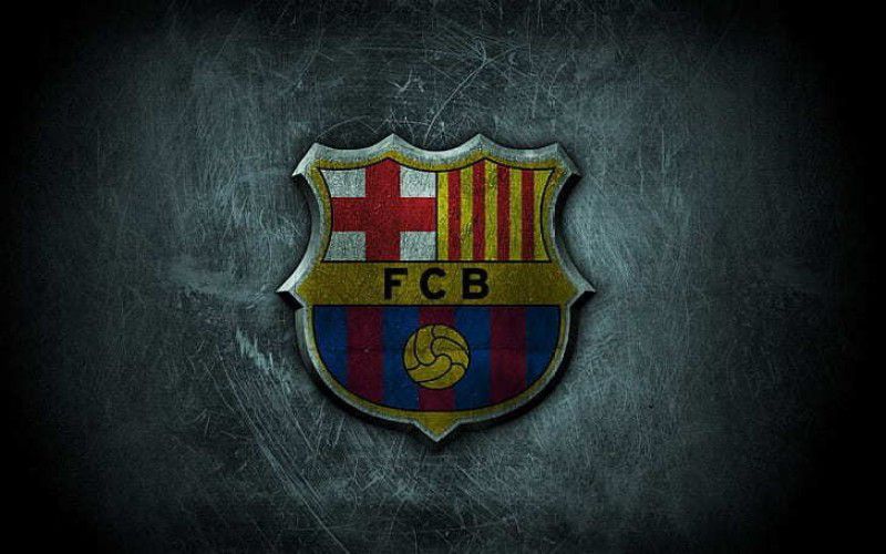 Fc Barcelona Grunge Logo Barcelona FC Matte Finish Poster Photographic Paper  (12 inch X 18 inch)