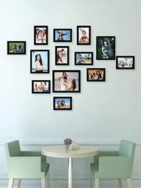 Stuthi Arts Wood Personalized, Customized Gift Best Friends Reel Photo Collage gift for Friends, BFF with Frame, Birthday Gift,Anniversary Gift Wall  (Black, 13 Photo(s), 8x10-3 5x7-10)