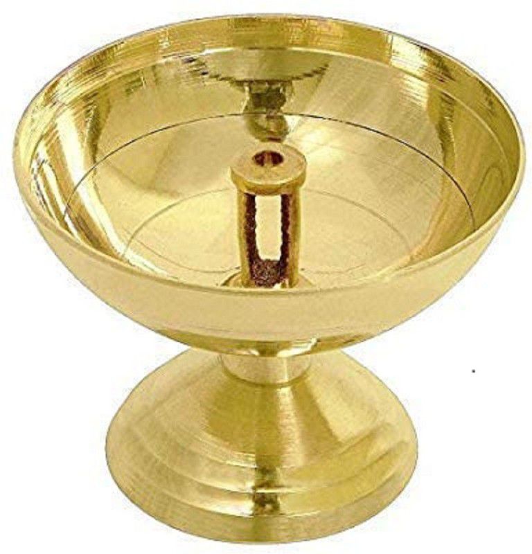 Sai Amrut Handmade Brass Diya Pooja jyot puja Indian god Size 2 Inch Brass Table Diya  (Height: 2 inch)