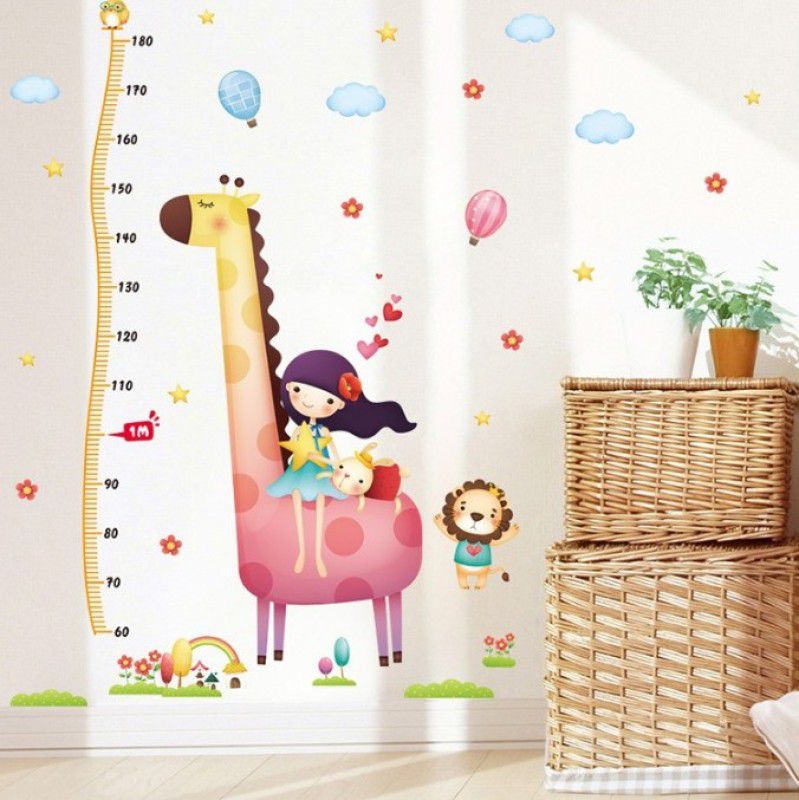 CRIMSON DECORS KNOW UR HEIGHT WITH ANIMALS 05  (Multicolor)