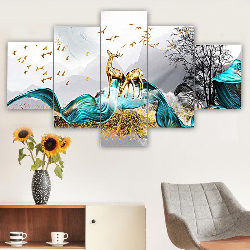 Craft Culture Painting for Wall Decoration,Paintings for Home Decoration ,Living Room ,Bedroom Digital Reprint 50 inch x 24 inch Painting  (With Frame)