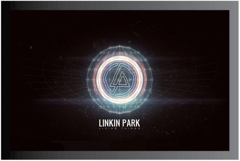 Linkin Park Music Frame Poster For Room Synthetic Wood Gloss Lamination F3 Paper Print  (14 inch X 20 inch, Framed)