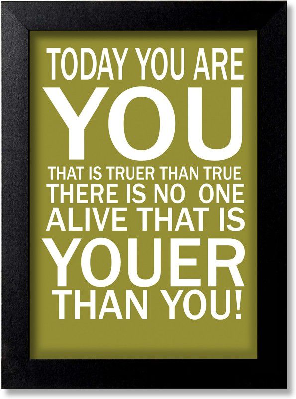 Blue Nexus Motivational Quote Inspirational Quote Room Poster Wall Poster with Wall Frame Wall Stickers Room Art Poster_FBNWPQ130 Digital Reprint 12 inch x 9 inch Painting  (With Frame)