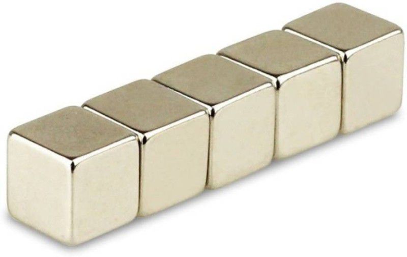 GMT 20 pieces of 10X10X10mm Neodymium cube Magnet for Arts,Crafts, DIY, Home, Office Multipurpose Office Magnets Pack of 20  (Silver)