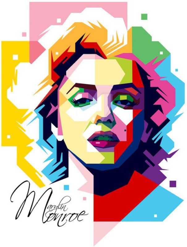 Poster Classic Digital Marilyn Monroe sl11697 (Wall Poster, 13x19 Inches, Multicolor) Fine Art Print  (19.1 inch X 13.1 inch, Rolled)