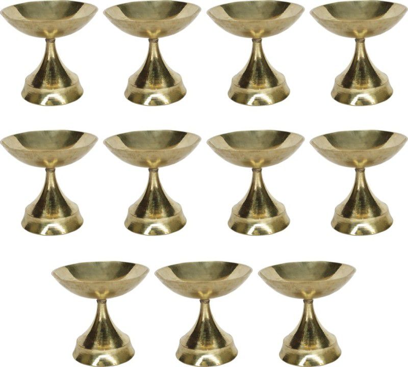 Brass (Pack of 11) Table Diya Set