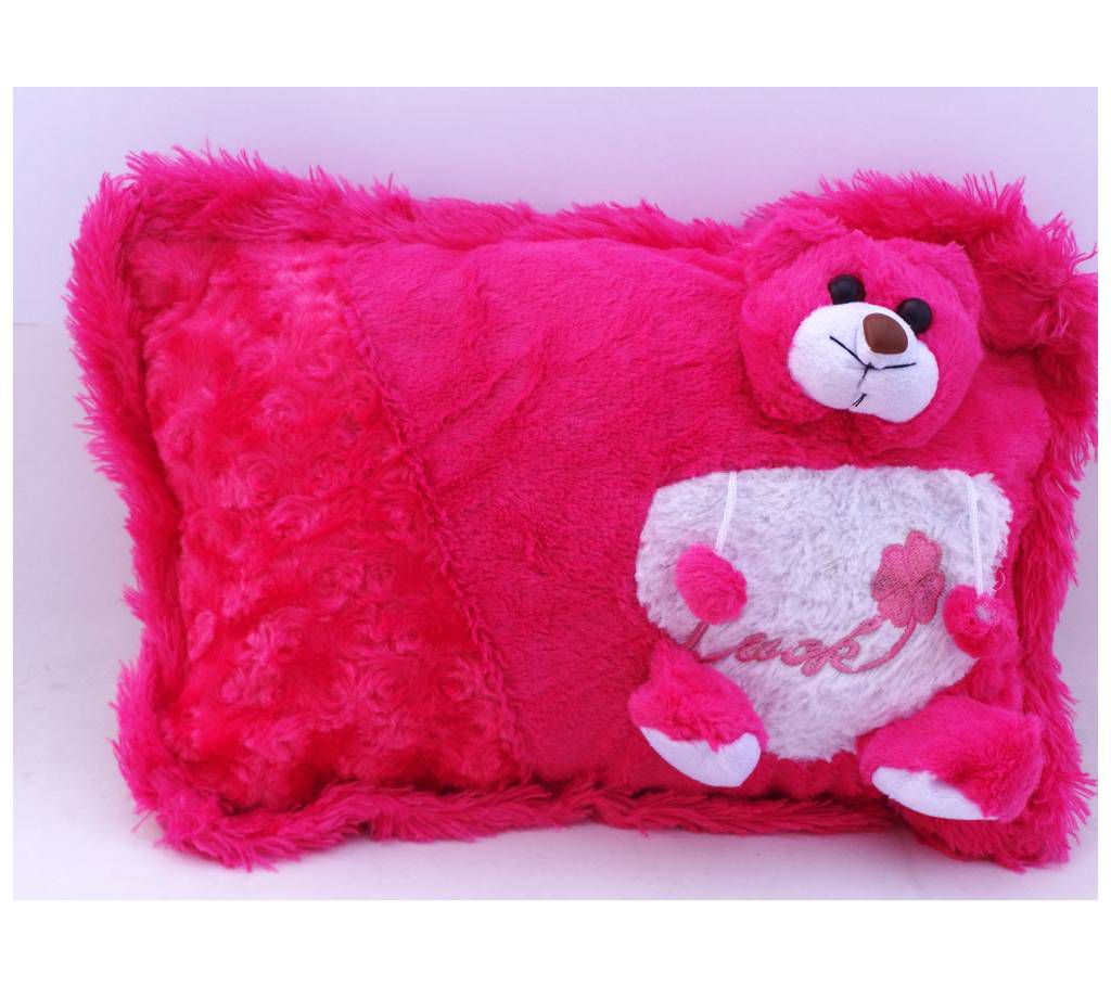 Deep pink Bear Pillow