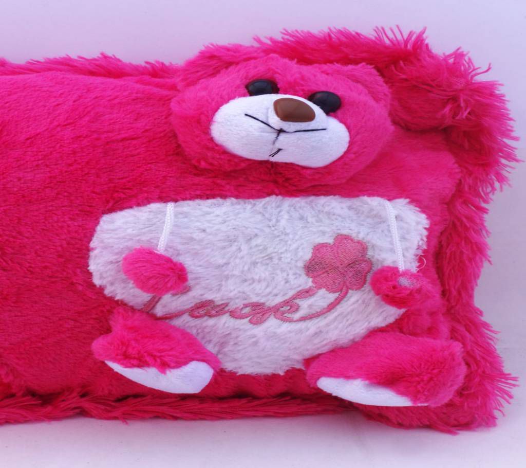 Deep pink Bear Pillow