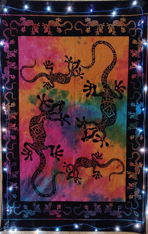 Craft Kala Lizard Poster Decor Flag Tapestry Wall Hanging Room Decor Wall Hanging 30 x 40 Tapestry  (Multicolor)