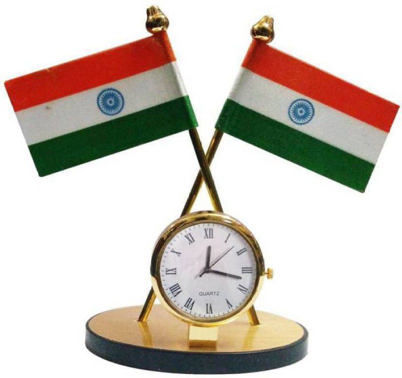TIMEMORE indian flag Double Sided Wind Car Dashboard Flag Flag  (Nylon, Metal)