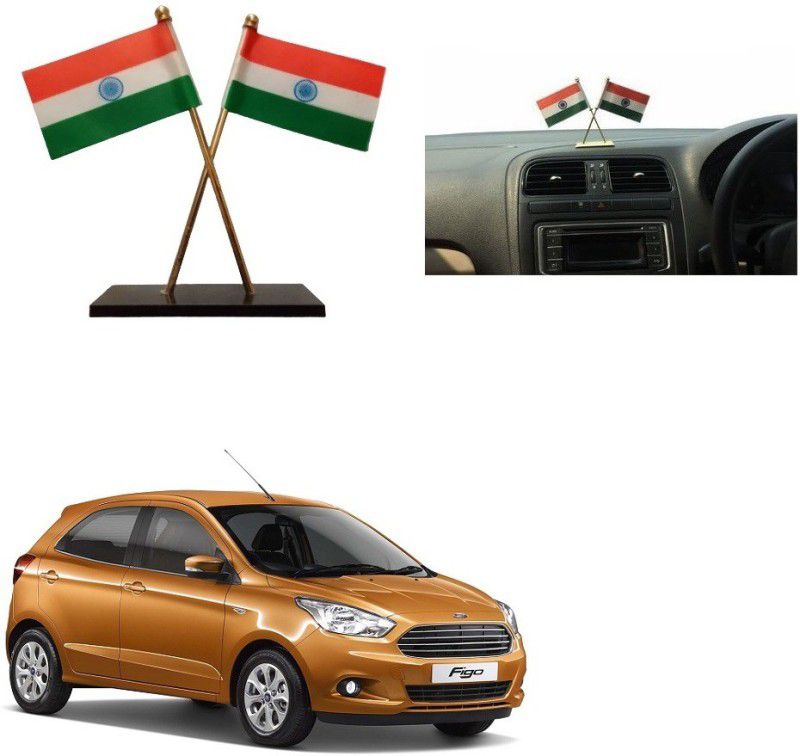 SPREADX Indian flag Double Sided Wind Car Dashboard Flag Flag  (Paper, Metal)