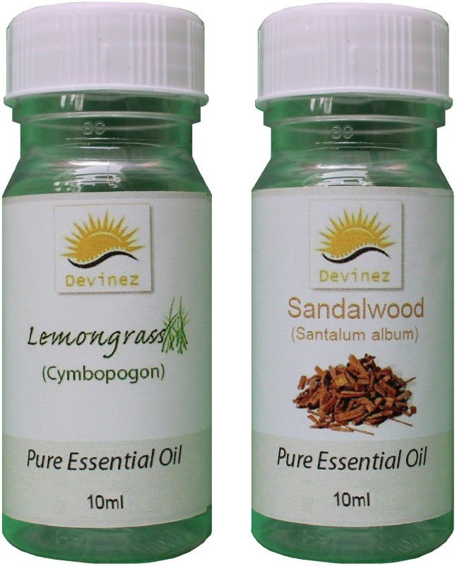 Devinez Lemon Grass + Sandal Wood Aroma Oil  (2 x 10 ml)