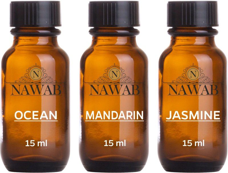 NAWAB essential aroma Diffuser oil(Berries,Fresh,Mandarin-15ml each) Aroma Oil  (3 x 15 ml)