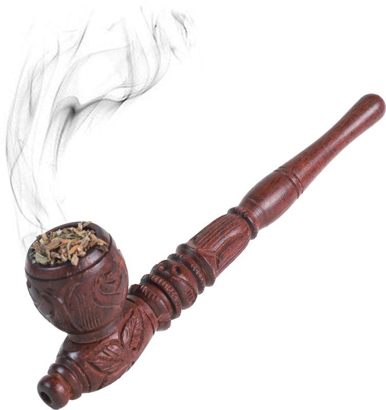 Royal Swag Wooden Inside Fitting Hookah Mouth Tip  (Maroon)
