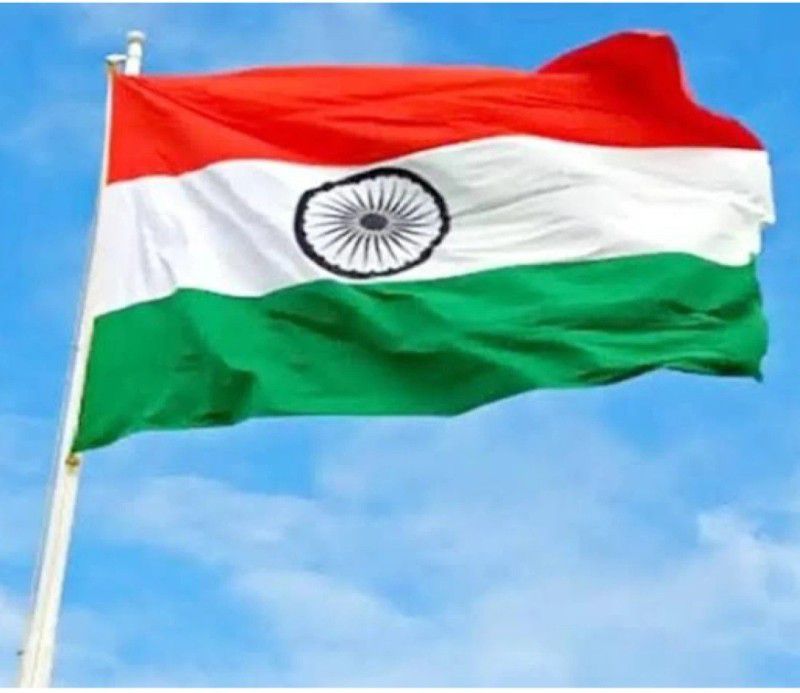 S K INDUSTRIES Indian Flag Rectangle Outdoor Flag Flag  (Polyester)