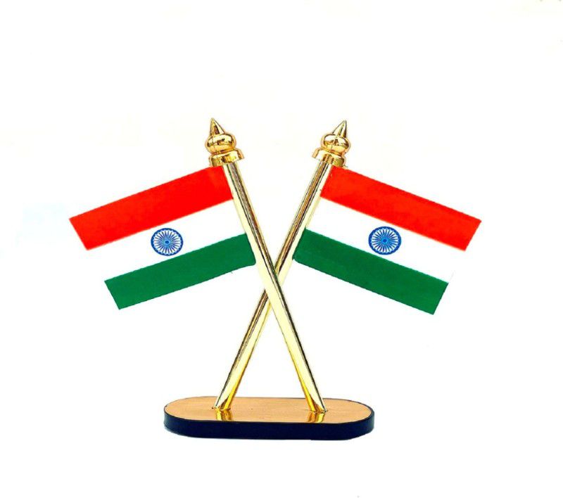 WOLCH indian Flag Double Sided Wind Car Dashboard Flag Flag  (Nylon)