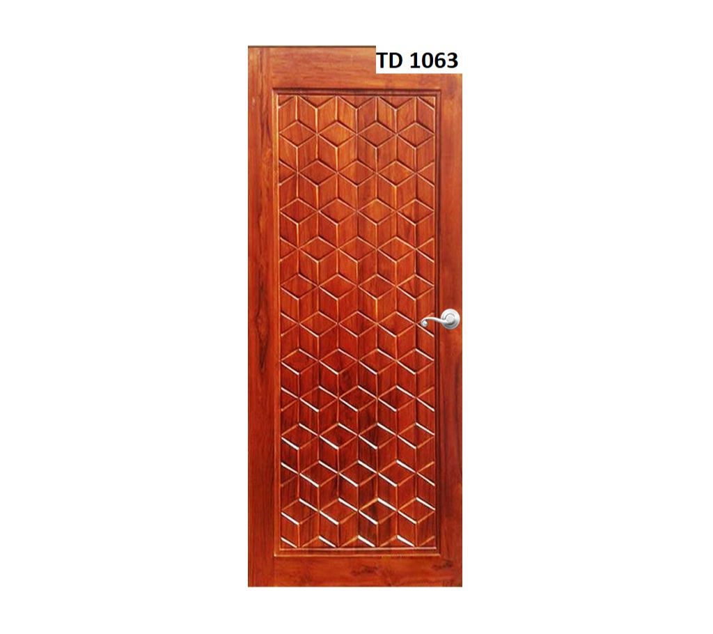 Stylish design solid Shegun wooden door