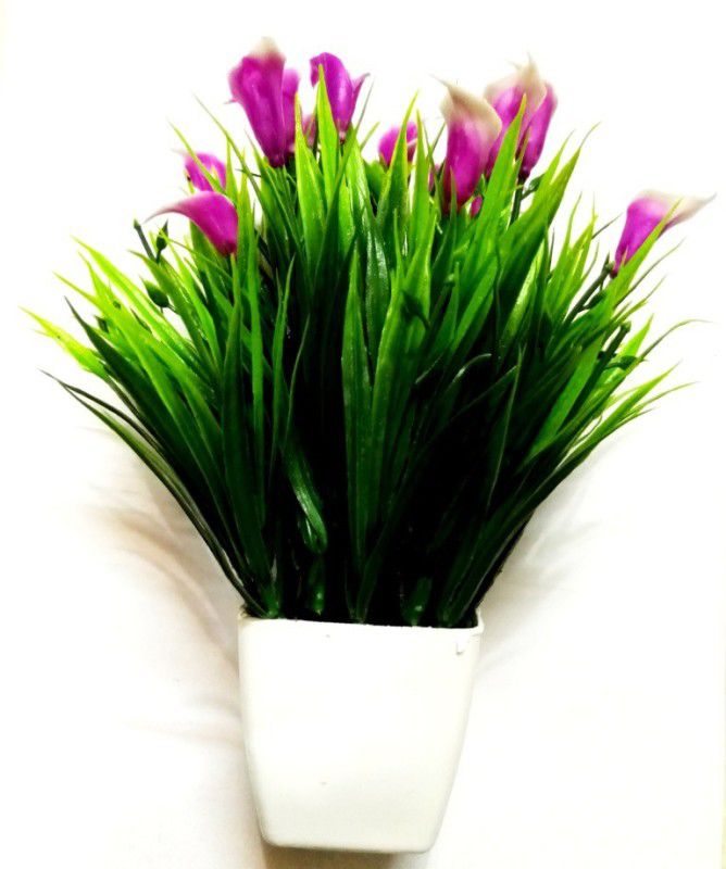 Green Plant indoor Flower01273 Artificial Plant with Pot  (7 cm, Multicolor)