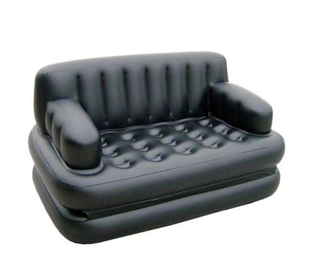5 In 1 Portable Inflatable Sofa Bed - Black