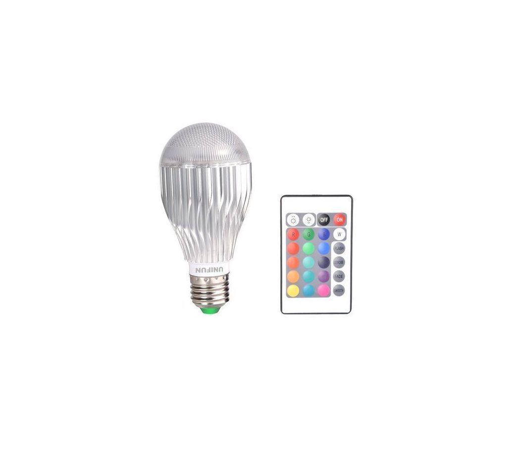 Color Changing LED RGB Bulb - Silver and White