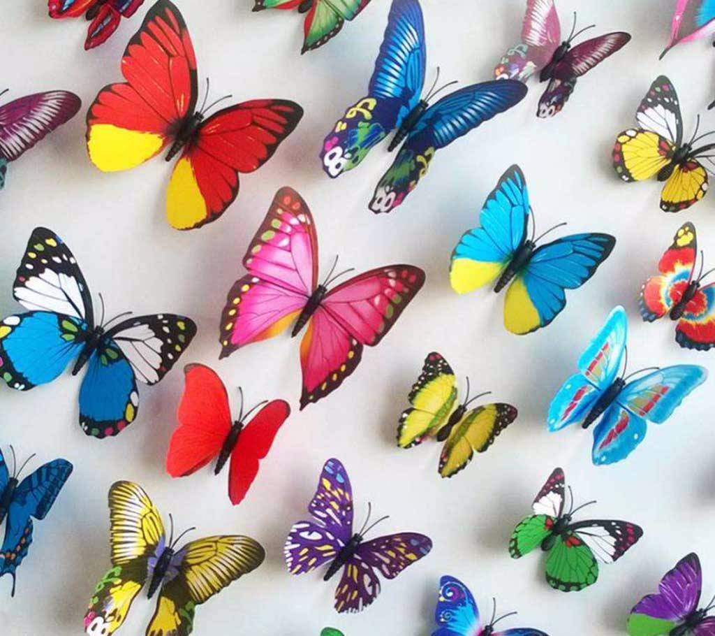 Butter Fly Wall Sticker - 12 pieces