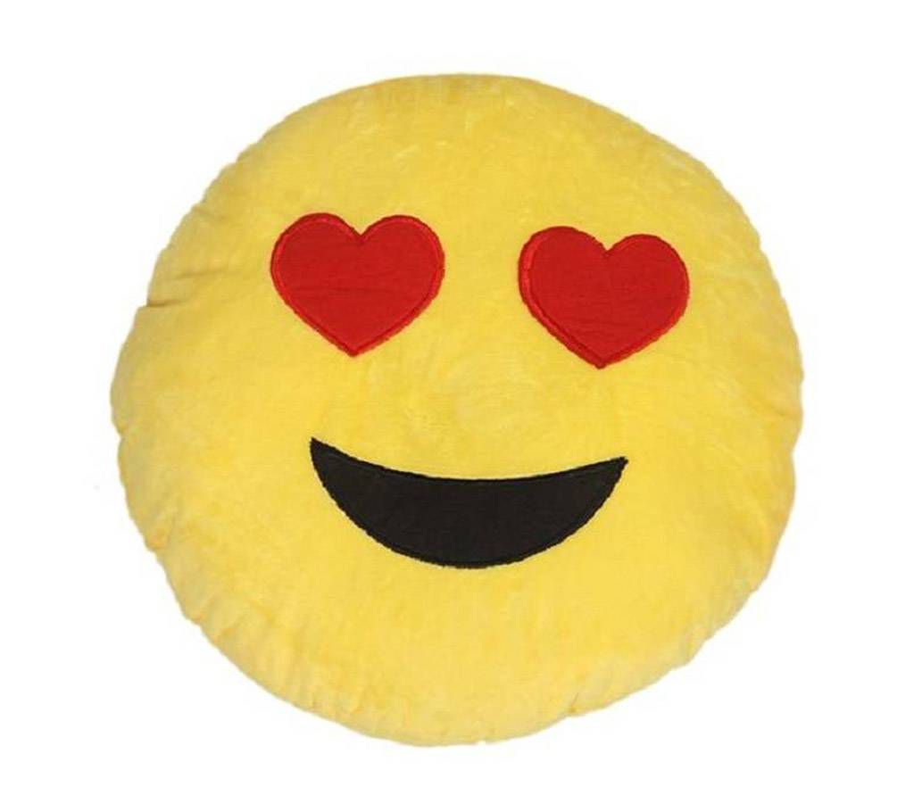 Heart Eye Emoji Pillow