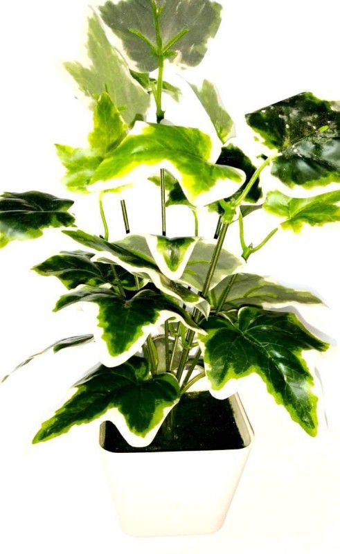 Green Plant indoor Artificial197 Bonsai Wild Artificial Plant with Pot  (9 cm, Green)