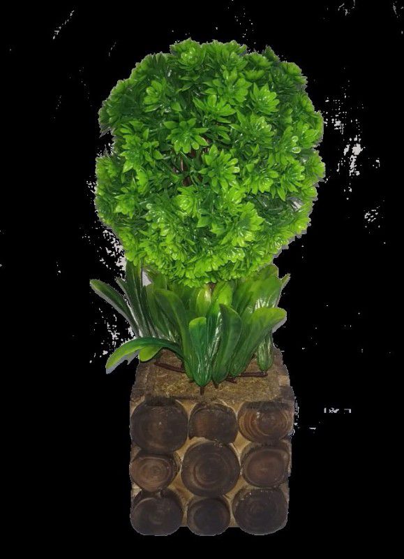 KOONIV Beautiful Artificial Bonsai Plant Small Tree With Pot -10 inch/25cm Bonsai Wild Artificial Plant with Pot  (25 cm, Green)