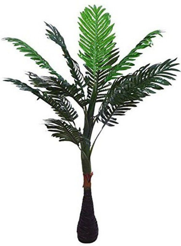 Green Plant indoor Palm03 Bonsai Artificial Plant with Pot  (100 cm, Green)