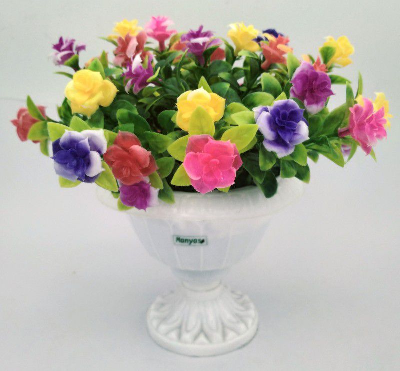 manyas Clasic fauntain Bonsai Wild Artificial Plant with Pot  (17 cm, Multicolor)