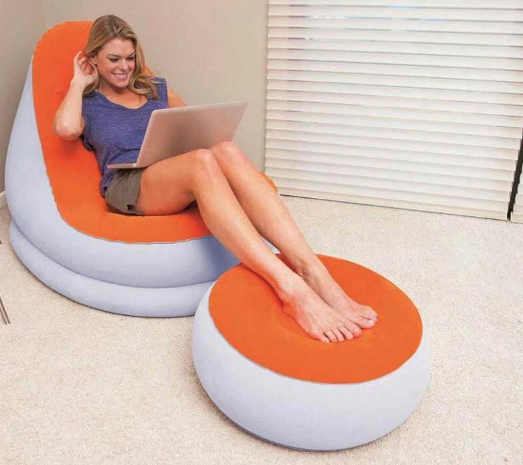 2 in 1 Inflatable Air Chair and Foot Rest