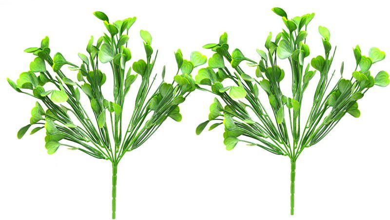 decormasters Pair of Artificial Plant Bunches Water Plant Wild Artificial Plant  (32 cm, Green)