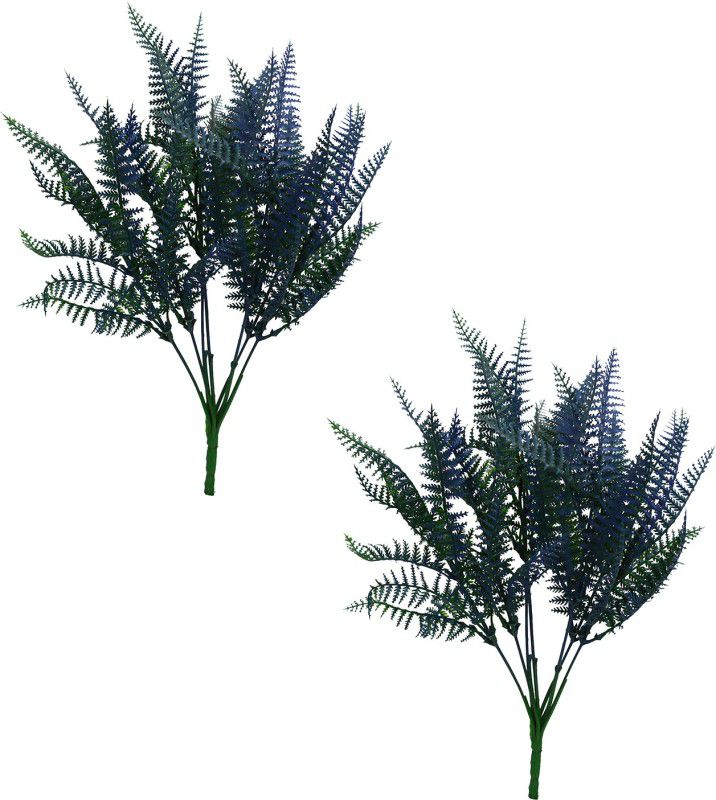 decormasters artificial plant christmas bunch without pot Wild Artificial Plant  (32 cm, Blue)