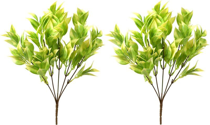 decormasters Pair of Artificial Plant Bunches Latex Plant Wild Artificial Plant  (30 cm, Multicolor)