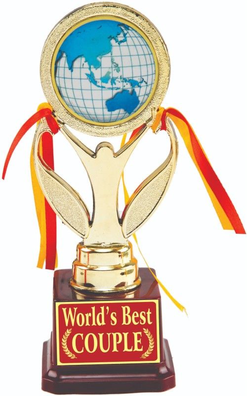 AARK INDIA Couple (Husband Wife) Anniversary/Festival Gift:Trophy:Award (PC001095) Trophy  (8.5 Inch)