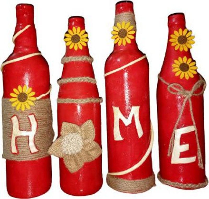 ARTSOLOGY HOME BOTTLE ART -1 Decorative Bottle  (Pack of 1)