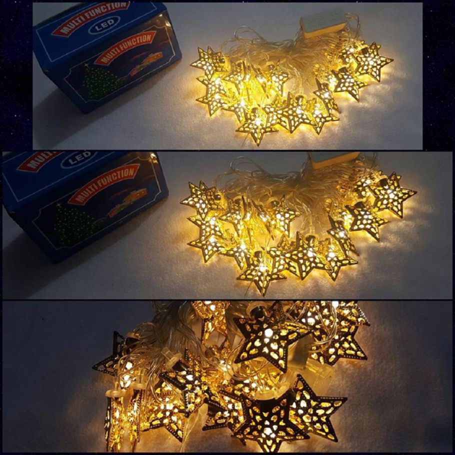 LED Steel Case Star design fairy light