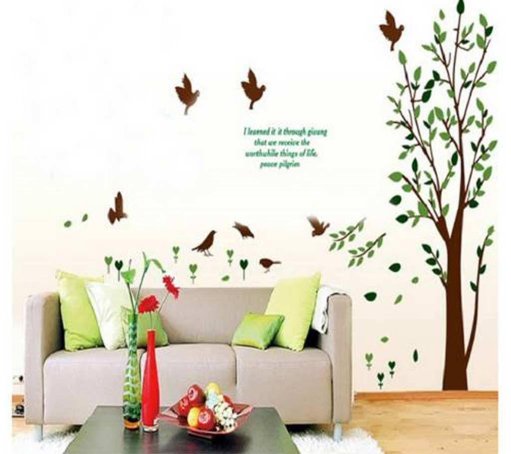 Floral Design Tree Wall Sticker