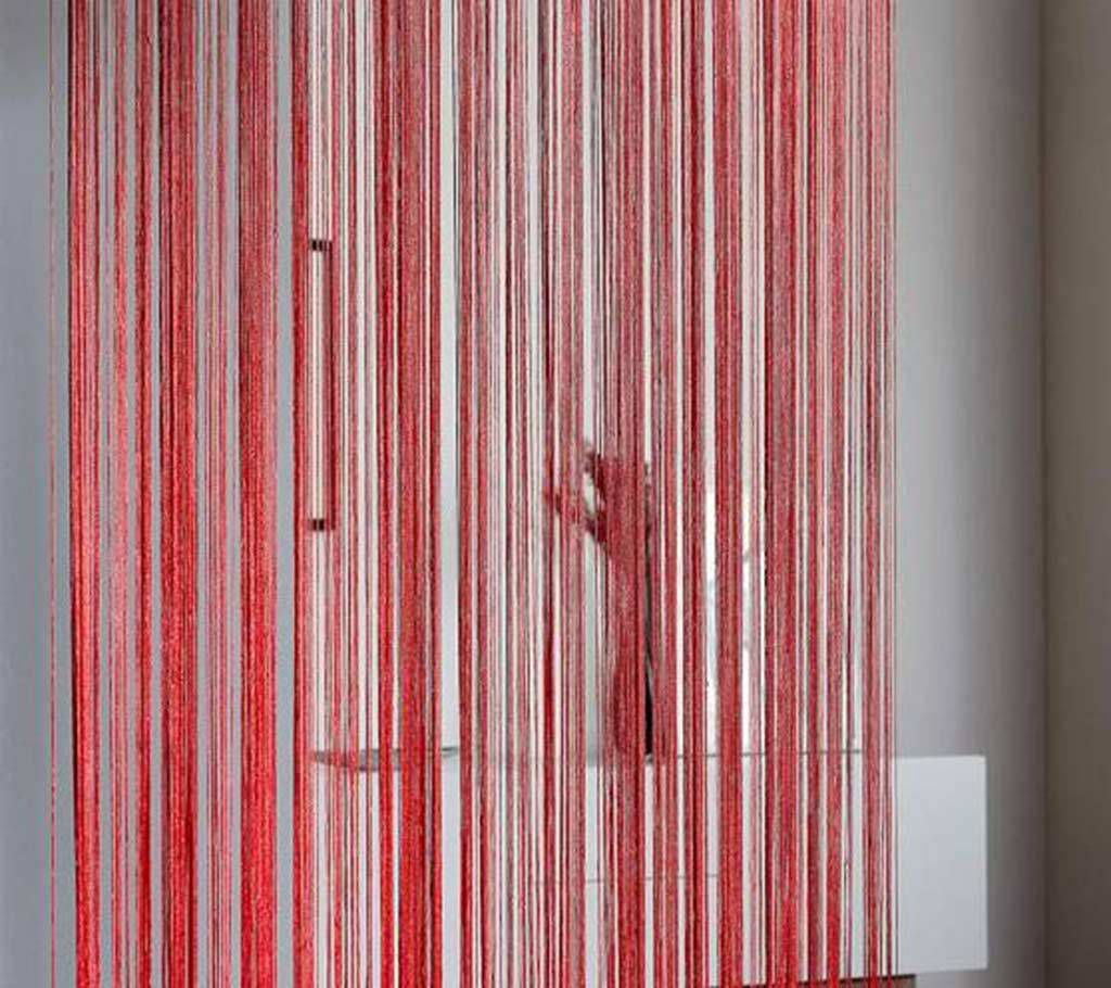 Thread String sharp Curtain - 2pcs - Multicolour