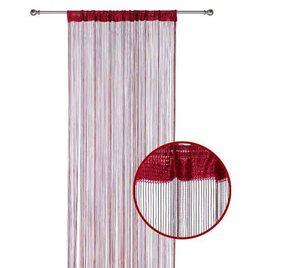 String sharp Curtain - 2pcs-Red
