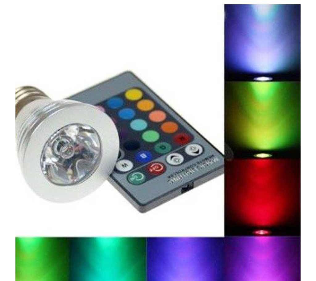LED RGB LIGHT BULB WITH REMOTE CONTROL(3W)